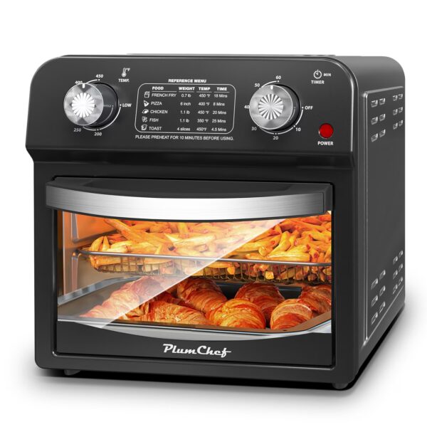 12 Liter Air Fryer With Dual Knob Control Healthy Oil-free Cooking Oven - Image 6