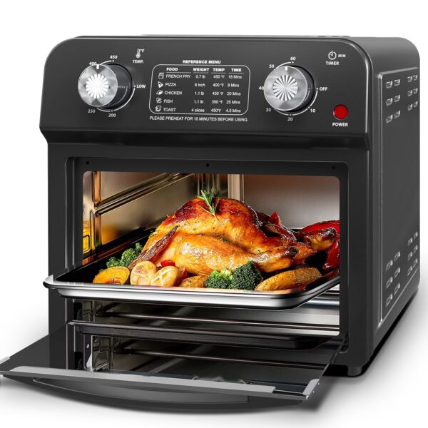 12 Liter Air Fryer With Dual Knob Control Healthy Oil-free Cooking Oven - Image 8