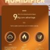 Flame Humidifier USB Smart Timing LED Electric Aroma Diffuser Simulation Fire Night Lamp Home Decor - Image 2