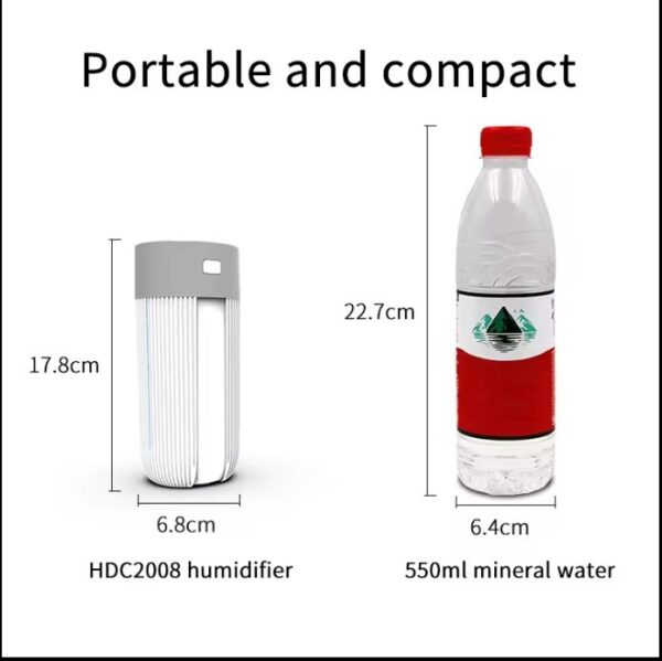 220mL Air Humidifiers With Colorful LED Light Upgrade Humidifiers - Image 3